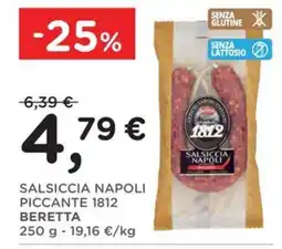 Orvea Salsiccia Napoli Piccante 1812 Beretta offerta