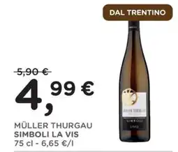 Orvea Müller Thurgau Simboli La Vis offerta