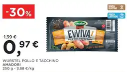 Orvea Wurstei pollo e tacchino Amadori offerta