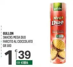 Tutto Risparmio Cash&Carry Gullon snacks mega duo farcito al cioccolato offerta