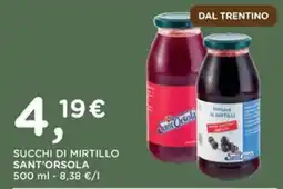 Orvea Succhi di mirtillo Sant'Orsola offerta