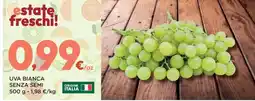 Orvea Uva bianca senza semi offerta