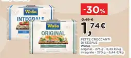 Orvea Fette croccanti di segale Wasa original/integrale offerta