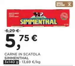 Orvea Carne in scatola Simmenthal offerta