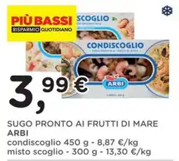 Orvea Sugo pronto ai frutti di mare Arbi offerta