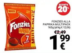 Supermercati Gulliver Fonzies alla paprika offerta