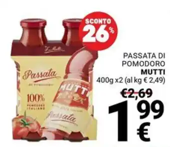 Supermercati Gulliver Passata Mutti offerta