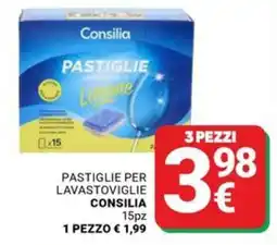 Supermercati Gulliver Pastiglie per lavastoviglie Consilia offerta