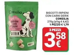 Supermercati Gulliver Biscotti ripieni con carni Derik Consilia offerta