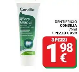 Supermercati Gulliver Dentifricio Consilia Micro Granuli offerta