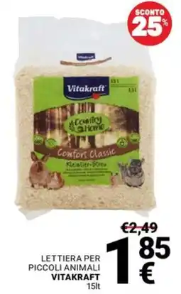 Supermercati Gulliver Lettiera per piccoli animali Vitakraft offerta