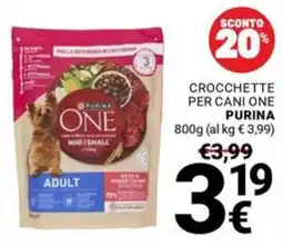 Supermercati Gulliver Crocchette per cani One Purina offerta