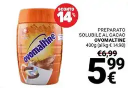 Supermercati Gulliver Preparato solubile al cacao Ovomaltine offerta