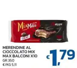 Ok Market Merendine al cioccolato mix max balconi offerta