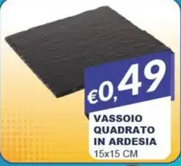 Mister Risparmio Vassoio quadrato in ardesia offerta