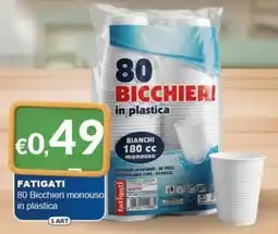 Mister Risparmio Bicchieri monouso offerta