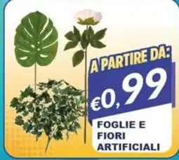Mister Risparmio Foglie e fiori artificiali offerta