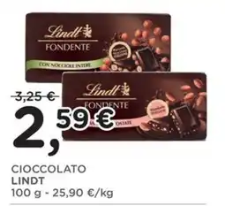 Orvea Cioccolato Lindt Fondente offerta