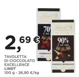 Orvea Tavoletta di cioccolato excellence Lindt offerta