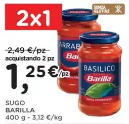 Orvea Sugo Barilla Basilico offerta
