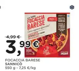 Orvea Focaccia barese sannicò offerta