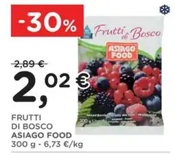 Orvea Frutti di Bosco Asiago Food offerta