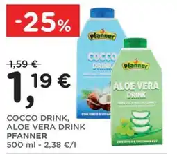 Orvea Cocco Drink, Aloe Vera Drink Pfanner offerta