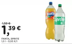 Orvea Fanta, Sprite offerta