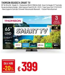 Galassia Thomson 65Ug5C14 Smart Tv offerta