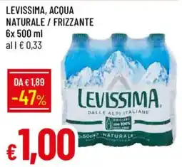 Galassia Acqua naturale Levissima offerta
