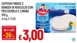 Galassia Capitan Findus 2 burger di merluzzo con prezzemolo e limone offerta
