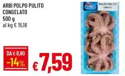 Galassia Arbi polpo pulito offerta