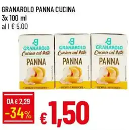 Galassia Granarolo panna cucina offerta
