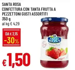 Galassia Santa Rosa confettura con tanta frutta a pezzettini gusti assortiti offerta
