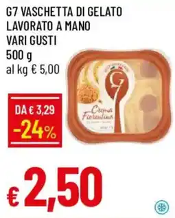 Galassia G7 vaschetta di gelato lavorato a mano offerta