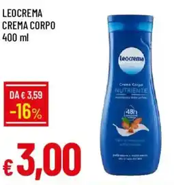 Galassia Leocrema crema corpo offerta