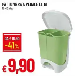 Galassia Pattumiera a pedale litri 10+10 Idea offerta