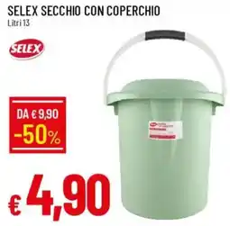 Galassia Selex secchio con coperchio offerta