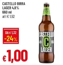Galassia Castello birra lager offerta