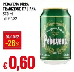Galassia Pedavena birra offerta