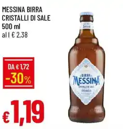Galassia Messina birra cristalli di sale offerta