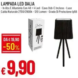 Galassia Lampada led dalia offerta