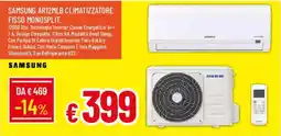Galassia Samsung AR12MLB Climatizzatore Fisso Monosplit offerta