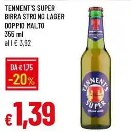 Galassia Tennent's Super Birra Strong Lager offerta