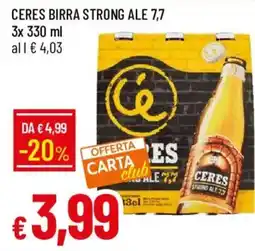 Galassia Ceres birra strong ale offerta