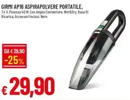 Galassia Girmi aspirapolvere portatile offerta
