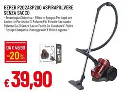 Galassia Bepер P202ASP200 Aspirapolvere Senza Sacco offerta