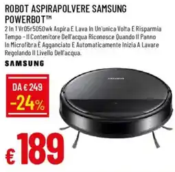 Galassia Robot aspirapolvere Samsung Powerbot offerta