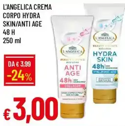 Galassia L'Angelica crema corpo hydra skin/anti age offerta