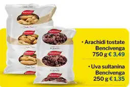 Qui Discount Arachidi tostate Bencivenga offerta